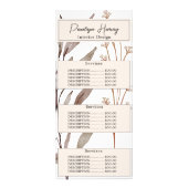 Carte Publicitaire Elégante aquarelle botanique moderne rose (Devant)