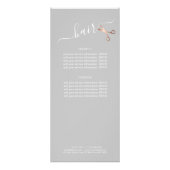 Carte Publicitaire Elégante coupe-cheveux rose d'or (Dos)