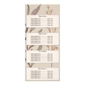 Carte Publicitaire Elégante Verdure Aquarelle moderne rose (Dos)