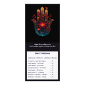 Carte Publicitaire Ember Lotus | Conception de la main Hamsa (Devant)