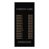 Carte Publicitaire Entrepreneur de construction à la maison de (Dos)