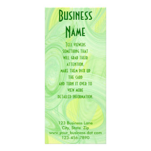 Carte Publicitaire Éraflure en spirale verte