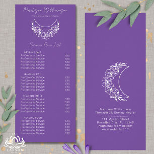Carte Publicitaire Esoteric Psychic Moderne Services Tarification