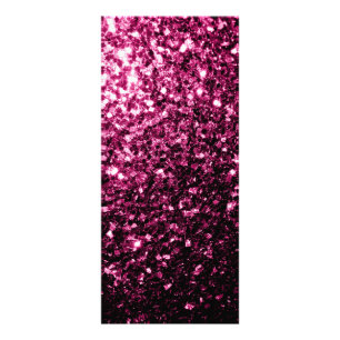 Carte Publicitaire Faux pailletés brillants rose foncé