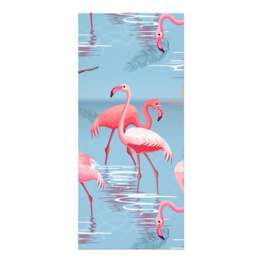 CARTE PUBLICITAIRE FLAMANTS ROSES MOTIF 1 (Devant)