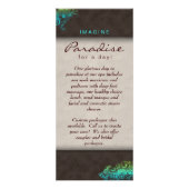 Carte Publicitaire Fleur Floral Salon Spa Bleu Vert Brown (Devant)