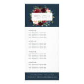 Carte Publicitaire Fleur radieuse | Tarification ou services (Devant)