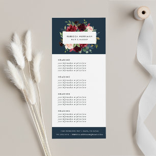 Carte Publicitaire Fleur radieuse Tarification ou services