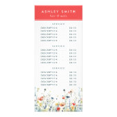 Carte Publicitaire Fleur sauvage dynamique (Dos)