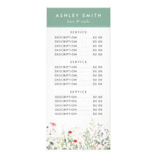 Carte Publicitaire Fleur sauvage Meadow