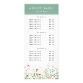 Carte Publicitaire Fleur sauvage Meadow (Dos)