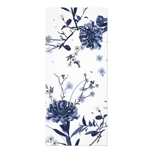 Carte Publicitaire Fleurs bleues (Devant)