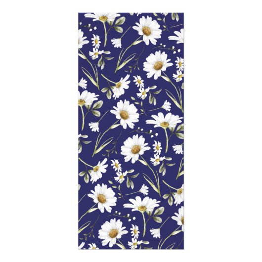 Carte Publicitaire Fleurs d'aquarelle blanche (Dos)