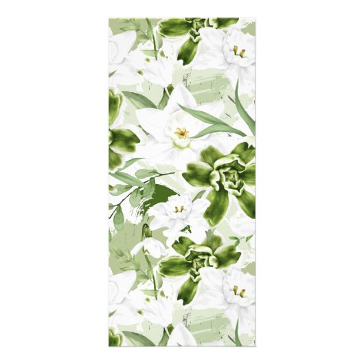 Carte Publicitaire Fleurs d'aquarelle blanche 2 (Devant)