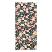 Carte Publicitaire Floral antique | Tarification ou services (Dos)