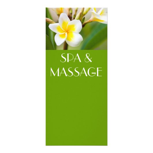 Carte Publicitaire Flower blanc tropical (Devant)