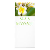 Carte Publicitaire Flower blanc tropical (Dos)