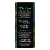 Carte Publicitaire Flyer de fête de fêtes de jardin fractal (Dos)