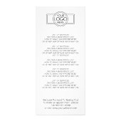 Carte Publicitaire Flyer d'introduction de l'agent immobilier avec lo (Dos)