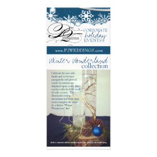 Carte Publicitaire Forfait de décoration P2 Mariage Winter Wonderland