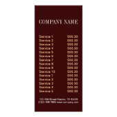 Carte Publicitaire gâteau mariage décorateur pâtisserie pâtisserie de (Dos)