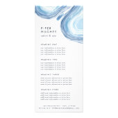 Carte Publicitaire Géode de vague bleue | Services ou tarif (Devant)