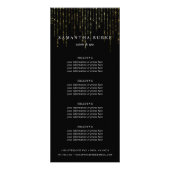 Carte Publicitaire Gold Marquee | Tarification ou services (Devant)