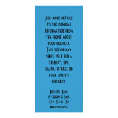 Carte Publicitaire Green Blue Diamond Echo Modèle général des affaire (Dos)