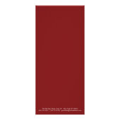 Carte Publicitaire Gris Rouge Bordure simple Tarification 3 (Dos)