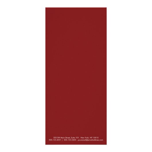 Carte Publicitaire Gris Rouge Bordure simple Tarification 3 (Dos)