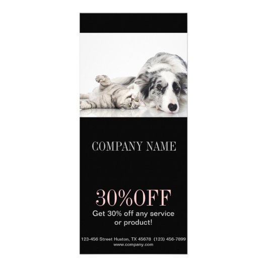 Carte Publicitaire Groomer animal d'animal familier de garde (Devant)