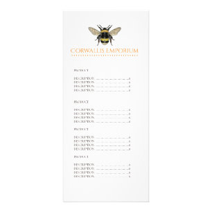 Carte Publicitaire Gros Bumble Bee Gold Retail