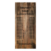 Carte Publicitaire grunge grange bois Construction menuiserie (Dos)