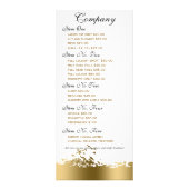 Carte Publicitaire Grungy Gold Stripes Flying Birds (Dos)