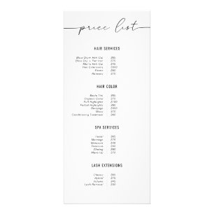 Carte Publicitaire Guide de tarification simple pour les entreprises 