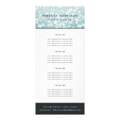 Carte Publicitaire Ice Blue Bokeh | Tarification ou services (Devant)