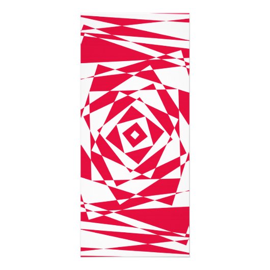 Carte Publicitaire Illusion abstraite rouge blanc (Devant)