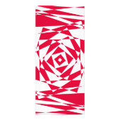 Carte Publicitaire Illusion abstraite rouge blanc (Dos)
