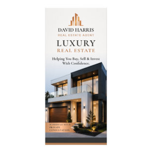Carte Publicitaire Immobilier de Luxe Moderne   Marketing de l'Agent 