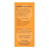 Carte Publicitaire Impression Divine Orange (Dos)