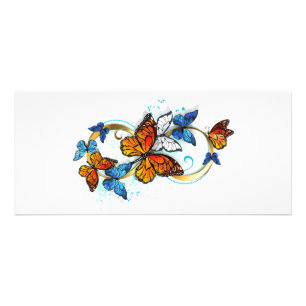 Carte Publicitaire Infini de papillons monarques