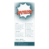 Carte Publicitaire Informations sur les services de nettoyage de mais (Dos)