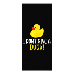Carte Publicitaire Je ne donne pas de canard drôle en caoutchouc cana