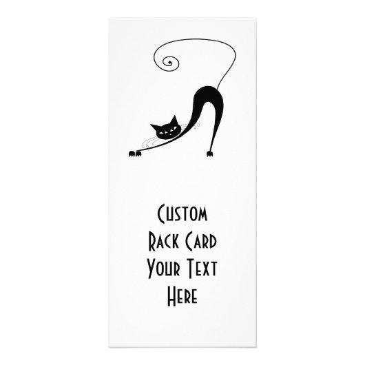 Carte Publicitaire Kitty fantaisie noir 2 (Devant)