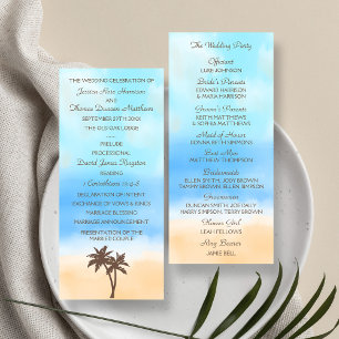 Carte Publicitaire La collection de mariage Watercolor Beach - Progra