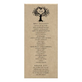 Carte Publicitaire La collection Rustic Heart Tree Mariage - Programm (Dos)
