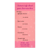 Carte Publicitaire La publicité de promo de service aux entreprises (Dos)