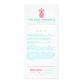 Carte Publicitaire L'ananas rose (Dos)