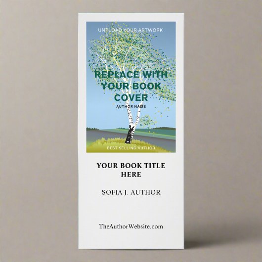 Carte Publicitaire Lancement de la couverture de livre personnalisée 