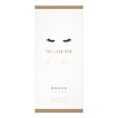 Carte Publicitaire Lash Brow Bar Guide de tarification d'entreprise B (Devant)